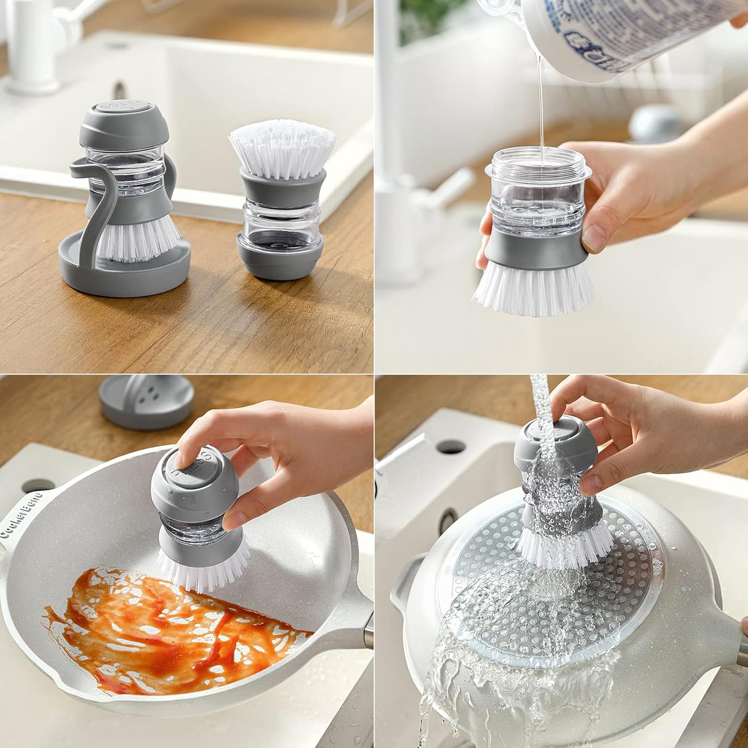 Cepillo Limpiador con dispenser